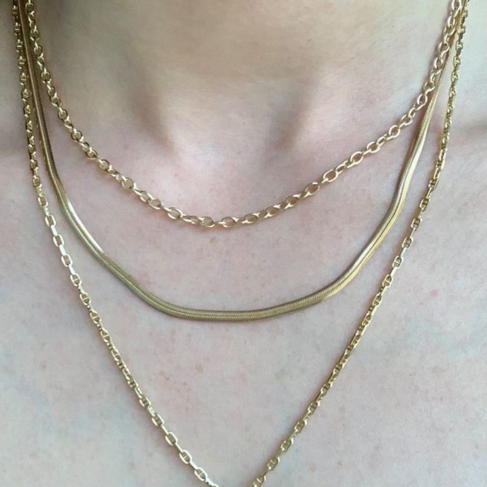 Vintage Gold Snake/Herringbone Chain 8.68g 9K | Sultry 80s Vibes